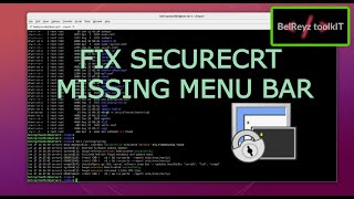 SecureCRT missing menu bar [upl. by Netsrijk787]