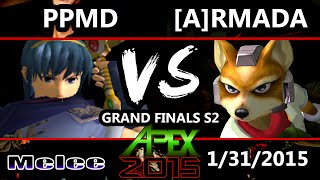 Apex 2015  Armada Fox Vs PPMD Marth Falco  Grand Finals  SSBM [upl. by Bernhard575]