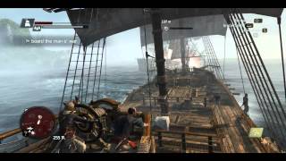 Assassins Creed 4  Blackbeards Ship VS MAN OWAR [upl. by Lewak]