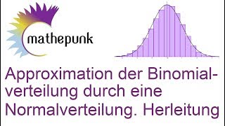 Approximation der Binomialverteilung durch eine Normalverteilung Herleitung [upl. by Naicul]