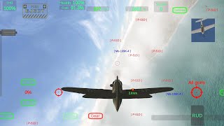 Gunship Sequel WW2  Bf109K4x101 vs P51Dx10 Instant Dogfight [upl. by Pich]