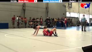 Stevan Micic vs Brandon Kahlenbeck at 2013 Junior Nationals  FILA  FS [upl. by Danna481]