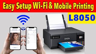 Epson L8050 WiFi Setup amp Mobile Printing with Epson iPrint [upl. by Irneh]