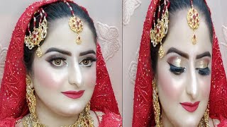 Pakistani bridal makeup tutorial soft glam makeup Tutorial 🔥 [upl. by Toomay]