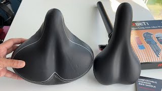 The Bikeroo Oversized Bike Seat is the most COMFORTABLE bicycle seat Ive EVER owned [upl. by Ecirbaf]