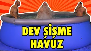 Bahçeye 15 Tonluk Şişme Havuz Aldık [upl. by Namlas]