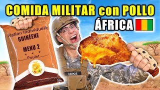 Probando COMIDA MILITAR de ÁFRICA con POLLO Guinea  MRE Menu 2 [upl. by Haley621]