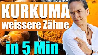 KURKUMA  Wunderwaffe für WEISSE ZÄHNE in 5 min TOP oder FLOP [upl. by Loleta]