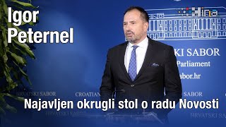 Sabor Peternel najavio okrugli stol s Željkom Markić [upl. by Aniwde]