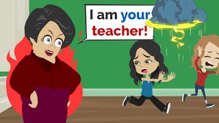 Nora has a NEW TEACHER  Easy English conversation practice  Nora English [upl. by Vivica844]