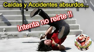 Caídas y accidentes absurdos  No podrás evitar reírte [upl. by Fachini]