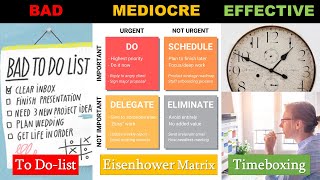 The BEST timetask management method How to use Eisenhower Matrix amp Timeboxing for max productivity [upl. by Fritz530]