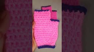 CapampHand gloves for wintercrochethook handmadeknitting handknitting [upl. by Eak620]