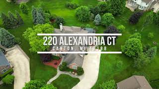 220 Alexandria Court Canton 48188  New Moving The Mitten Listing [upl. by Gibbie]