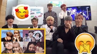 Bts reaction to ● Lizkook 🐰 Jirosé🌹 Jinsoo💗  Fan Made [upl. by Avon191]