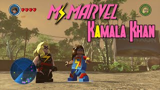 LEGO Marvels Avengers  Ms Marvel Kamala Khan Gameplay and Unlock Location [upl. by Ramsdell]