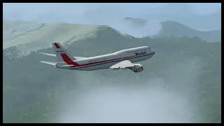 Boeing 7478i visit Wellington Intl NZWN  FSX [upl. by Ellennod]