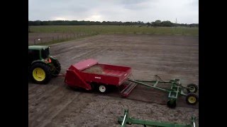 Bermuda Grass Sprigging Bermuda King 6 Row John Deere 6430 [upl. by Hairahcaz]