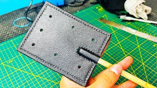 Leatherworking for beginners A fly swatter or a BDSM toy [upl. by Ayamat]