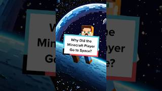 minecraft minecraftshorts 🚀 Why Did the Minecraft Player Go to Space 🪐 [upl. by Haley]