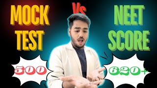 MOCK TEST vs NEET SCORE  scoring low in neet mock test neet2024 neetmocktest [upl. by Tayyebeb]