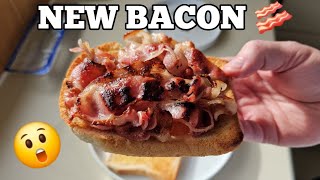 Cant BELIEVE the SHRINKAGE Cooking NEW Aldi no NITRITES Bacon [upl. by Alyssa]