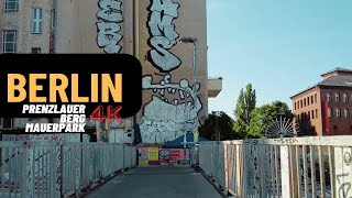 Berlin  Prenzlauer Berg  Mauerpark  Germany I 4K I Relaxing Walking Tour I No Music [upl. by Gabler567]