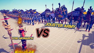 Void Monarch VS Jouster  Evil VS Renaissance Army Totally Accurate Battle Simulator TABS Gaming [upl. by Anitsyrc]