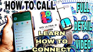 how to connect w9 ultra 2 smartwatch series9 watch connect to phone smart watch connect to mobile [upl. by Hollah]