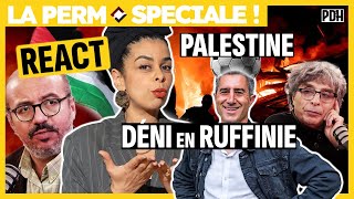 REACT  PALESTINE  DÉNI EN RUFFINIE LE CAS SANSAL COQUEREL FACE AUX FACHOS DE SUD RADIO ft Moumou [upl. by Aicela]