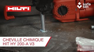 Installation de la platine avec le système Safeset et la cheville chimique HITHY 200A V3 [upl. by Hagerman]