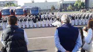 Esuela naval Honores al pabellon nacional Escuela de carabineros [upl. by Eiryt]