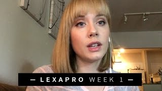 My First Week on Lexapro Escitalopram  Anxiety amp Depression [upl. by Annawal]