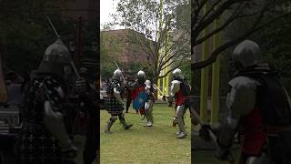 HEAR THE PAIN literally While I Get Double Teamed buhurt medievalmma medievalcombat [upl. by Acirtal]