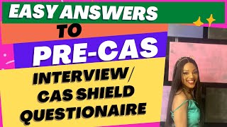 How to Answer UK PRE CAS INTERVIEW HOW TO ANSWER CAS SHIELD QUESTIONNAIRES  STUDENT VISA INTERVIEW [upl. by Tadio]