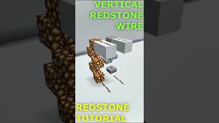 Vertical Redstone Wire  Minecraft Redstone Tutorial [upl. by Loeb899]