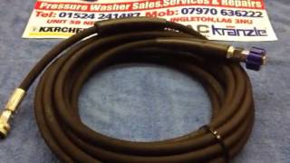 PRESSURE WASHER HOZELOCK 150 7902 REPLACEMENT HOSE FOR HOSE REEL QWASHERS  EBAY amp YOUTUBE [upl. by Yared]