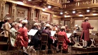 Mozart concert in historical costumes at Wiener Musikverein in Vienna  Part 1 [upl. by Beard]