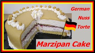 German Marzipan Cake Recipe [upl. by Nishi]