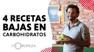 Recetas Bajas en Carbohidratos para comer y cenar saludable  ChefOropeza [upl. by Dorothi]