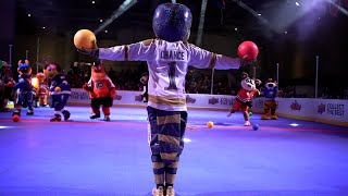 NHL mascots go wild in an AllStar game of dodgeball  2024 Mascot Showdown [upl. by Liederman748]