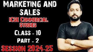 Marketing and Sales Class 10 ICSE  Objectives of Marketing  ICSE Commercial Studies Class 10 [upl. by Carthy]