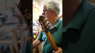 World class luthier Bryan Galloup voices a fully assembled guitar [upl. by Rebma]