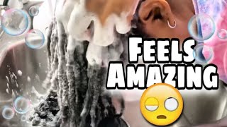 Get My Locs Shampooed w Me 💆🏽‍♀️🫧 ASMR  LLF 🌸 [upl. by Savage]