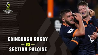 Highlights  Edinburgh Rugby v Section Paloise Round 5  Challenge Cup Rugby 202122 [upl. by Rramed]