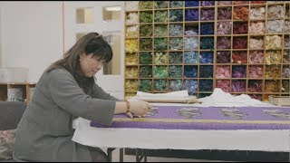 Royal School of Needlework  Embroidery Studio [upl. by Monagan]