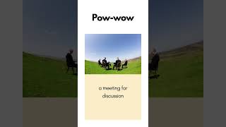 Pow wow english learnenglish vocabulary pronunciation education englishlanguage powwow [upl. by Shoshana]