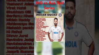 Indian Squad for BorderGavaskar Trophy 202425 shorts trending cricket indiansquad indvsaus [upl. by Ennovahc]