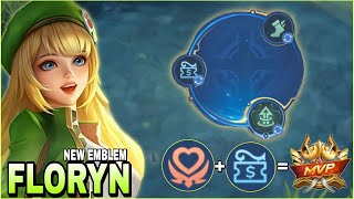 FLORYN BEST BUILD AND EMBLEM  TOP 1 GLOBAL FLORYN  MLBB [upl. by Catlaina817]