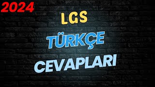 LGS 2024 CevaplarıTürkçe [upl. by Alboran]